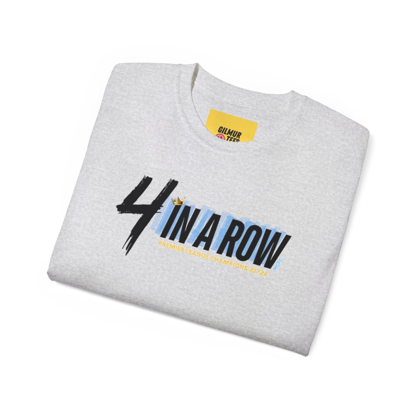 MAN CITY PREMIER LEAGUE WINNERS TEE - 4 IN A ROW