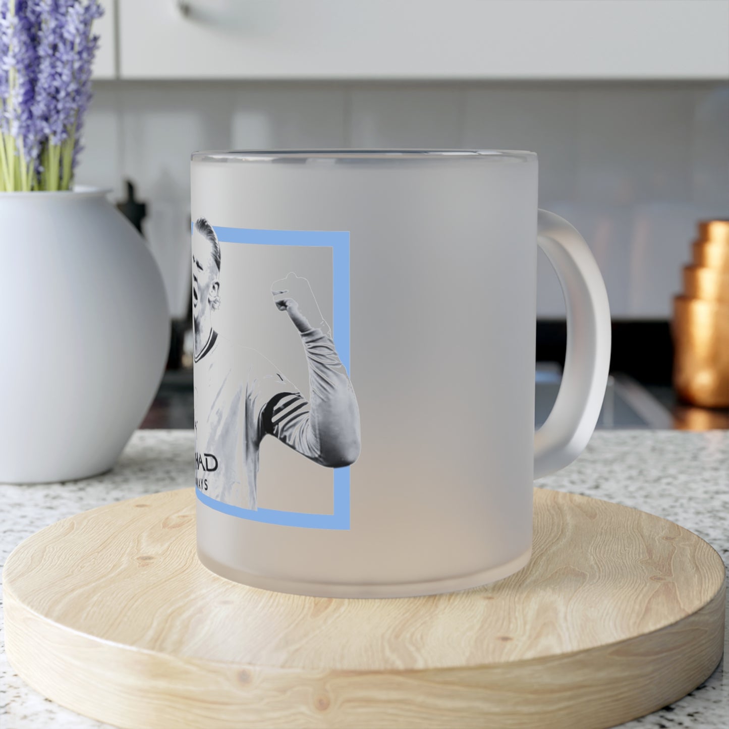 Haaland Frosted Glass Beer Mug