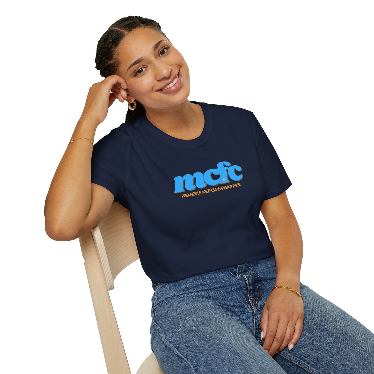 MANCHESTER CITY FC - CHAMPIONS 24/25 TEE - Unisex Softstyle T-Shirt
