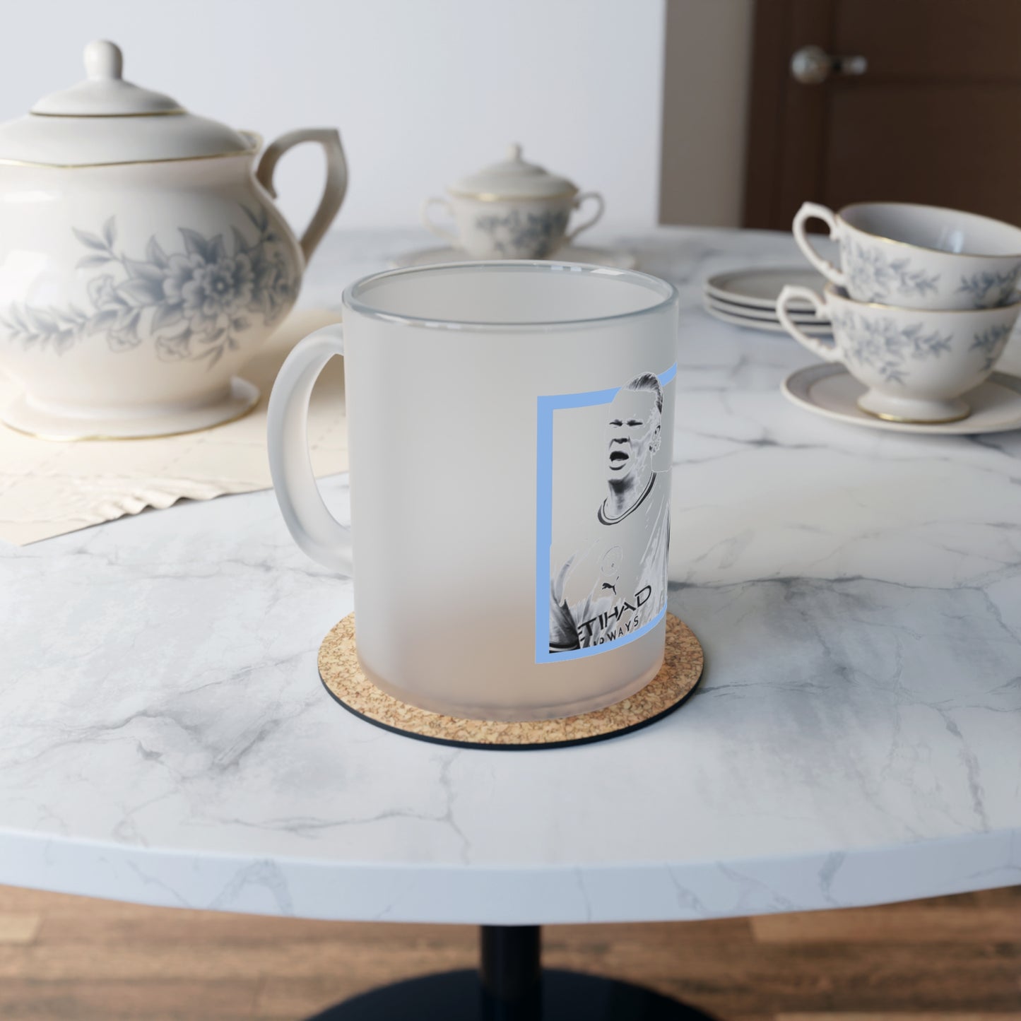 Haaland Frosted Glass Beer Mug