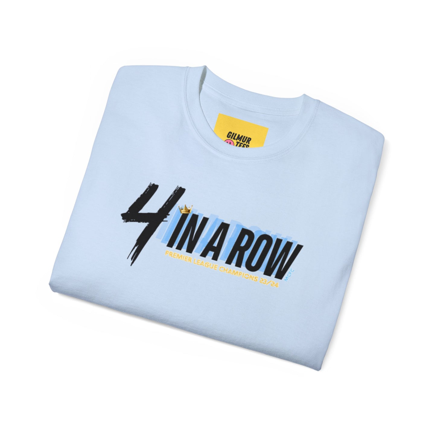 MAN CITY PREMIER LEAGUE WINNERS TEE - 4 IN A ROW