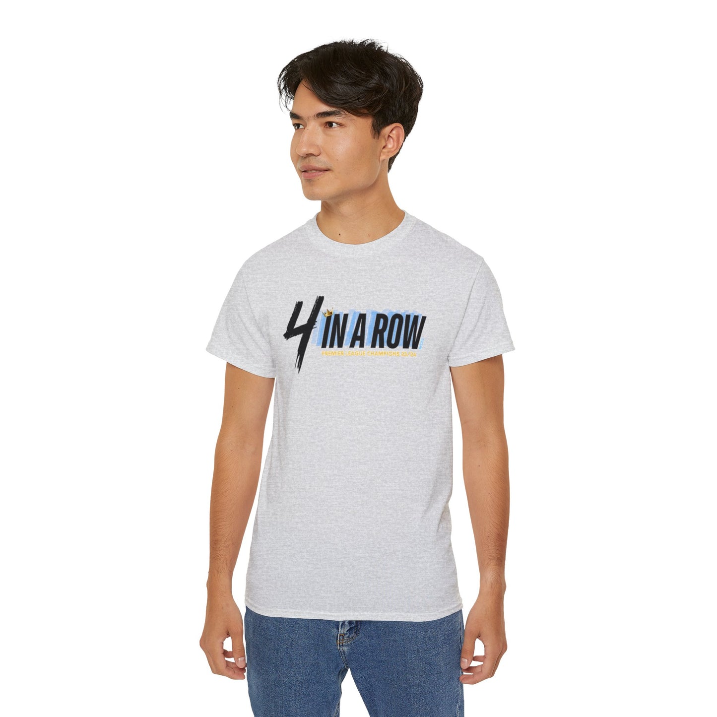 MAN CITY PREMIER LEAGUE WINNERS TEE - 4 IN A ROW
