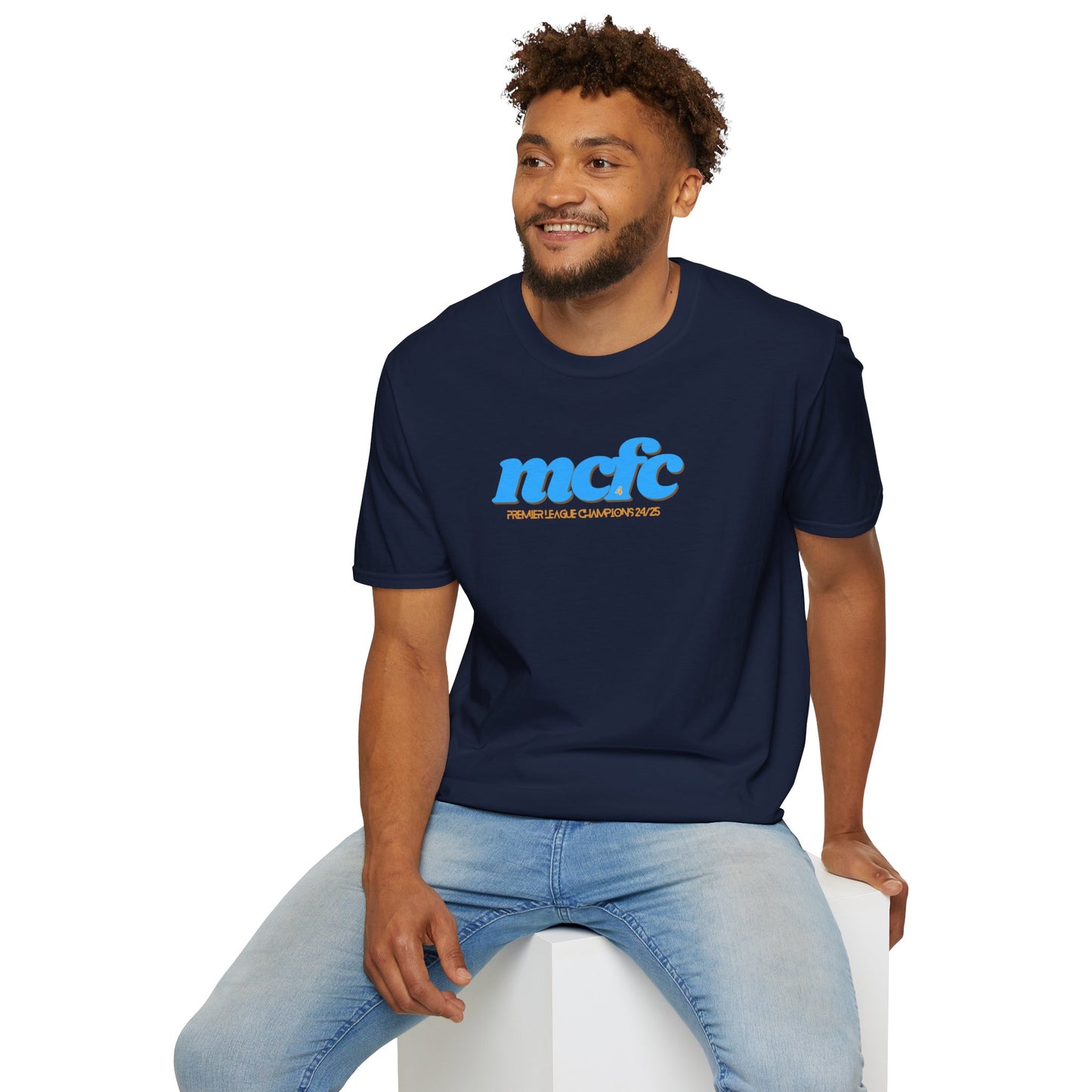 MANCHESTER CITY FC - CHAMPIONS 24/25 TEE - Unisex Softstyle T-Shirt
