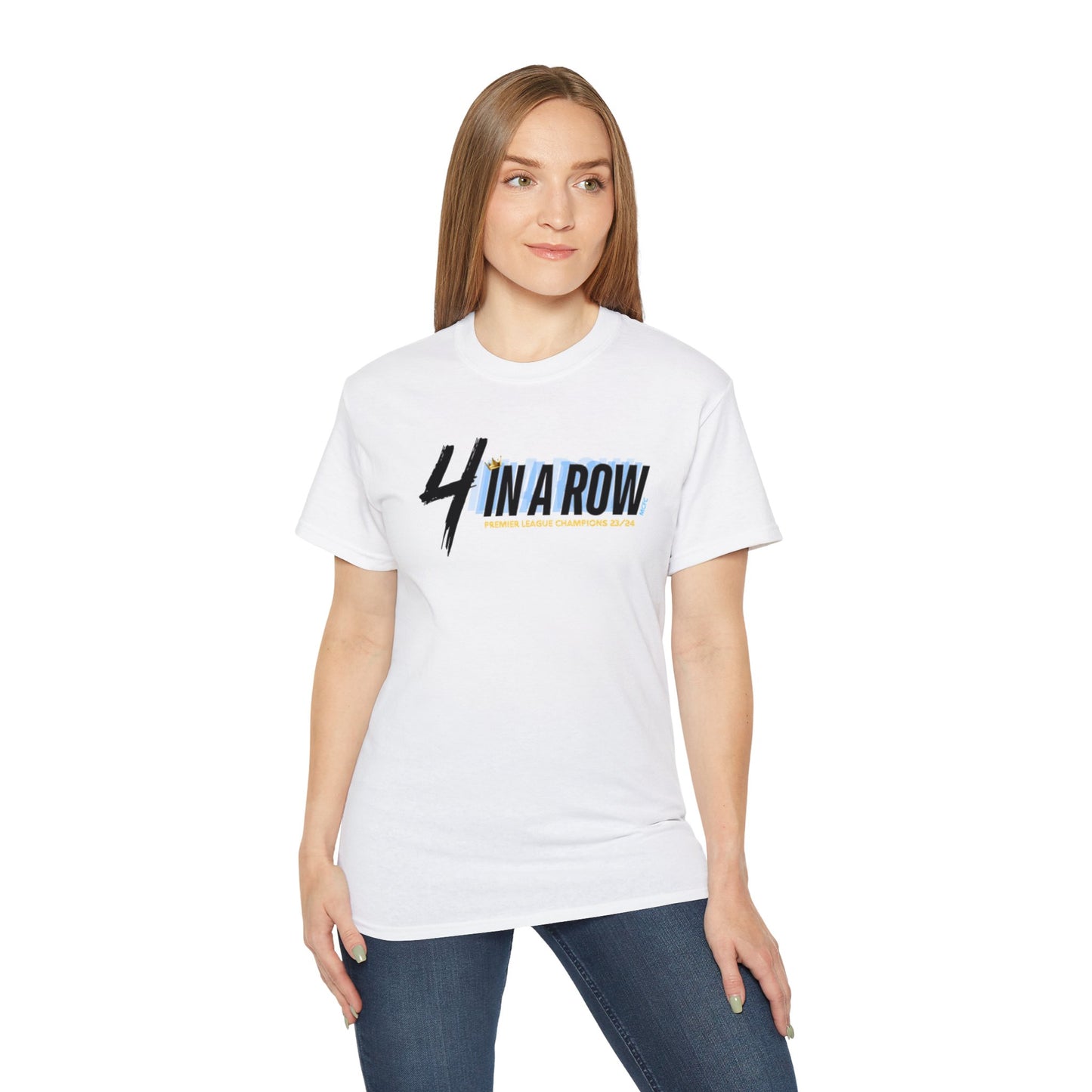 MAN CITY PREMIER LEAGUE WINNERS TEE - 4 IN A ROW