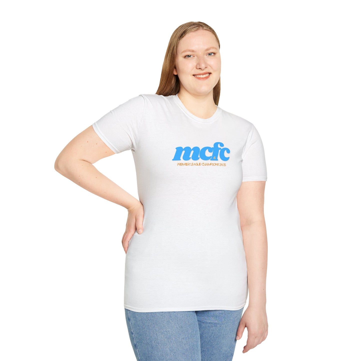 MANCHESTER CITY FC - CHAMPIONS 24/25 TEE - Unisex Softstyle T-Shirt