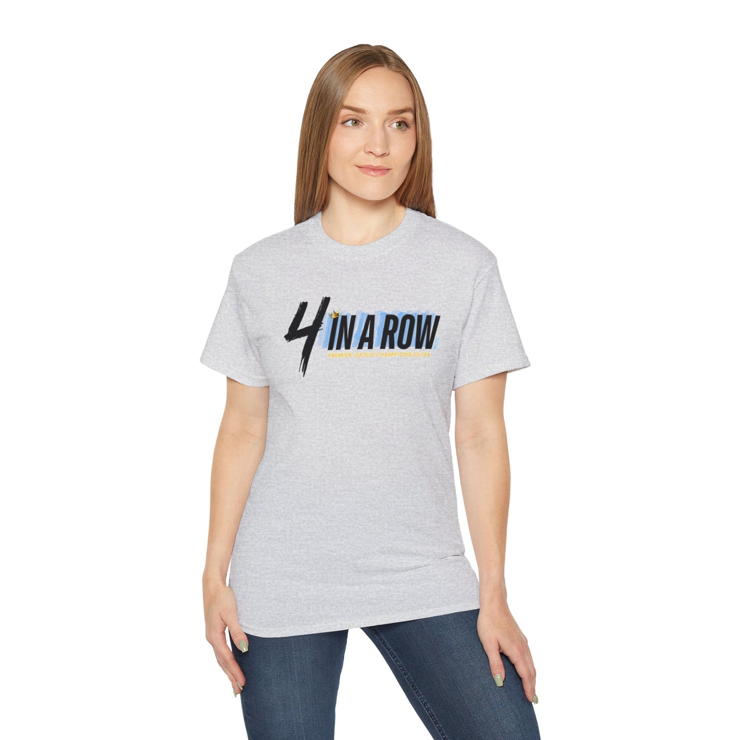 MAN CITY PREMIER LEAGUE WINNERS TEE - 4 IN A ROW