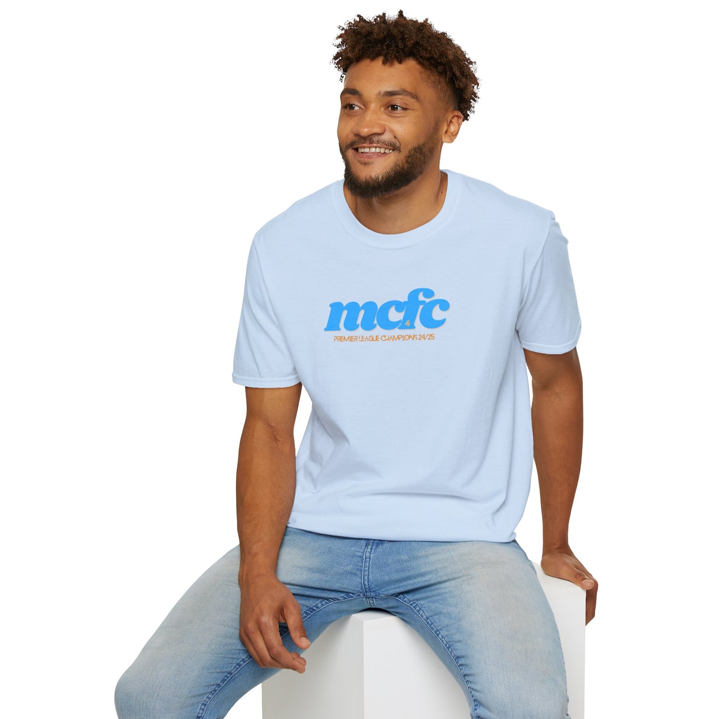 MANCHESTER CITY FC - CHAMPIONS 24/25 TEE - Unisex Softstyle T-Shirt
