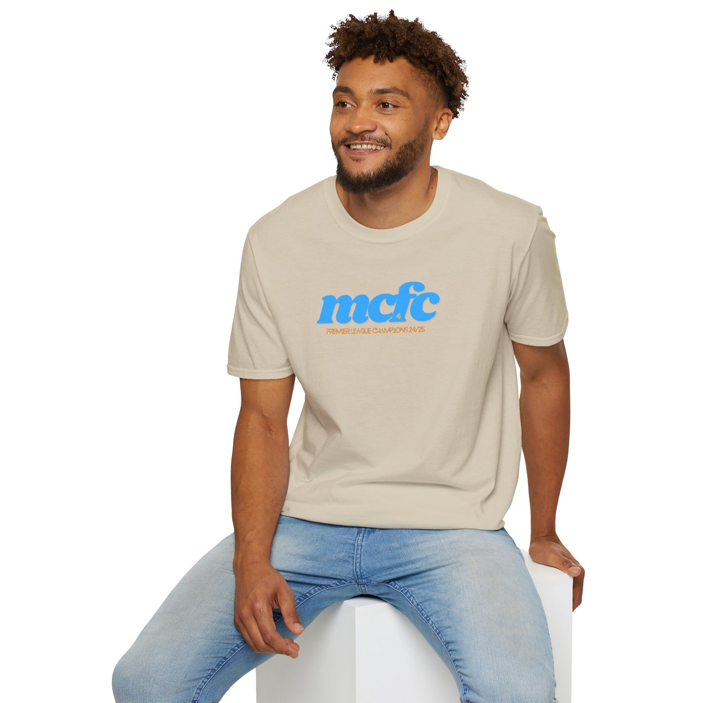 MANCHESTER CITY FC - CHAMPIONS 24/25 TEE - Unisex Softstyle T-Shirt