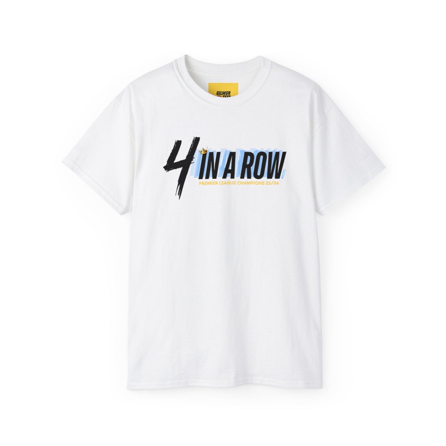 MAN CITY PREMIER LEAGUE WINNERS TEE - 4 IN A ROW