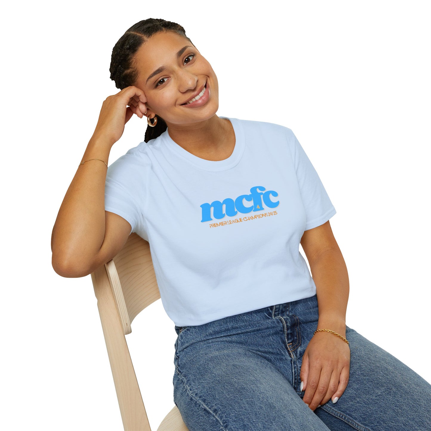 MANCHESTER CITY FC - CHAMPIONS 24/25 TEE - Unisex Softstyle T-Shirt