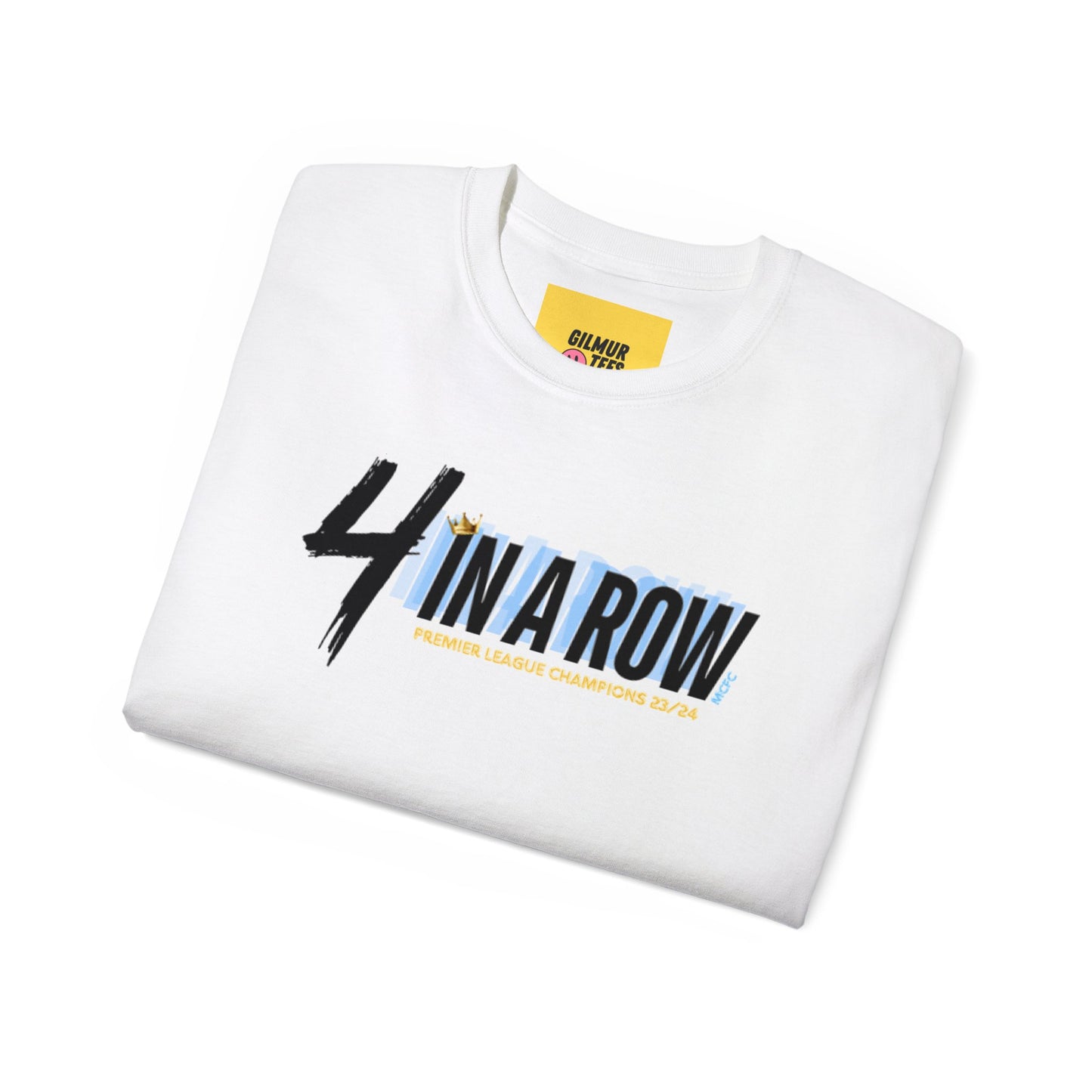 MAN CITY PREMIER LEAGUE WINNERS TEE - 4 IN A ROW