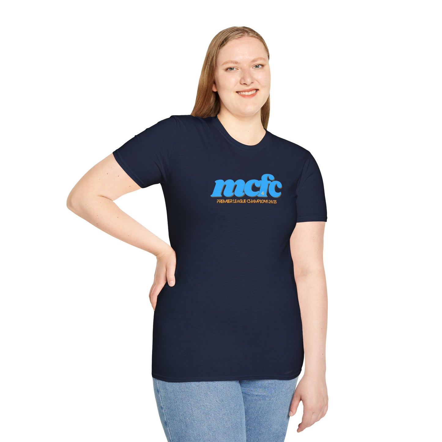 MANCHESTER CITY FC - CHAMPIONS 24/25 TEE - Unisex Softstyle T-Shirt