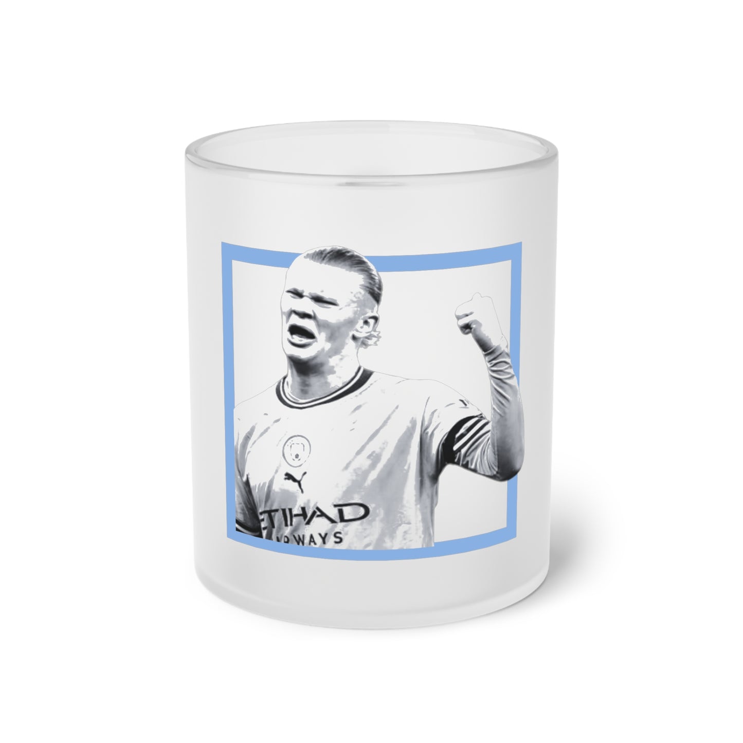 Haaland Frosted Glass Beer Mug