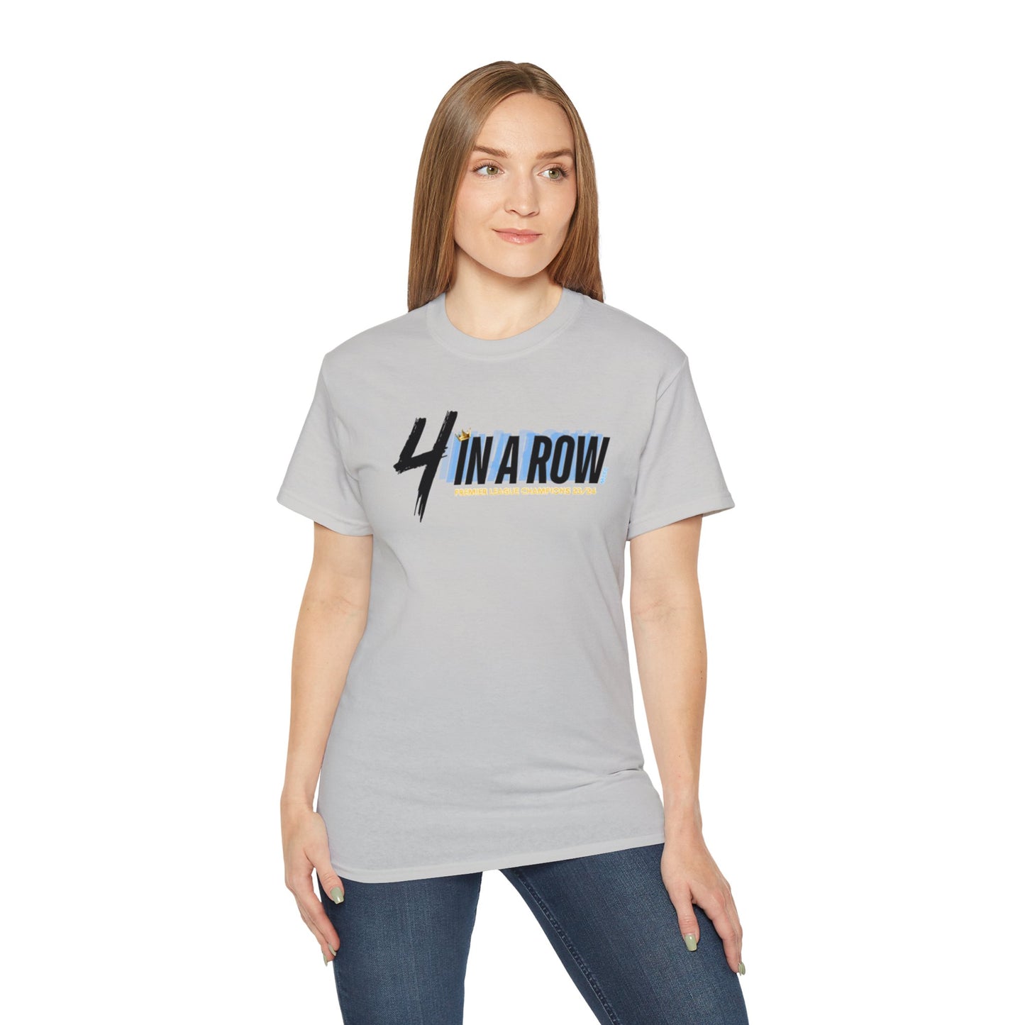 MAN CITY PREMIER LEAGUE WINNERS TEE - 4 IN A ROW
