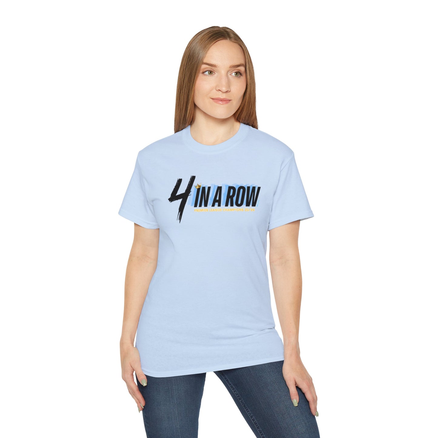MAN CITY PREMIER LEAGUE WINNERS TEE - 4 IN A ROW