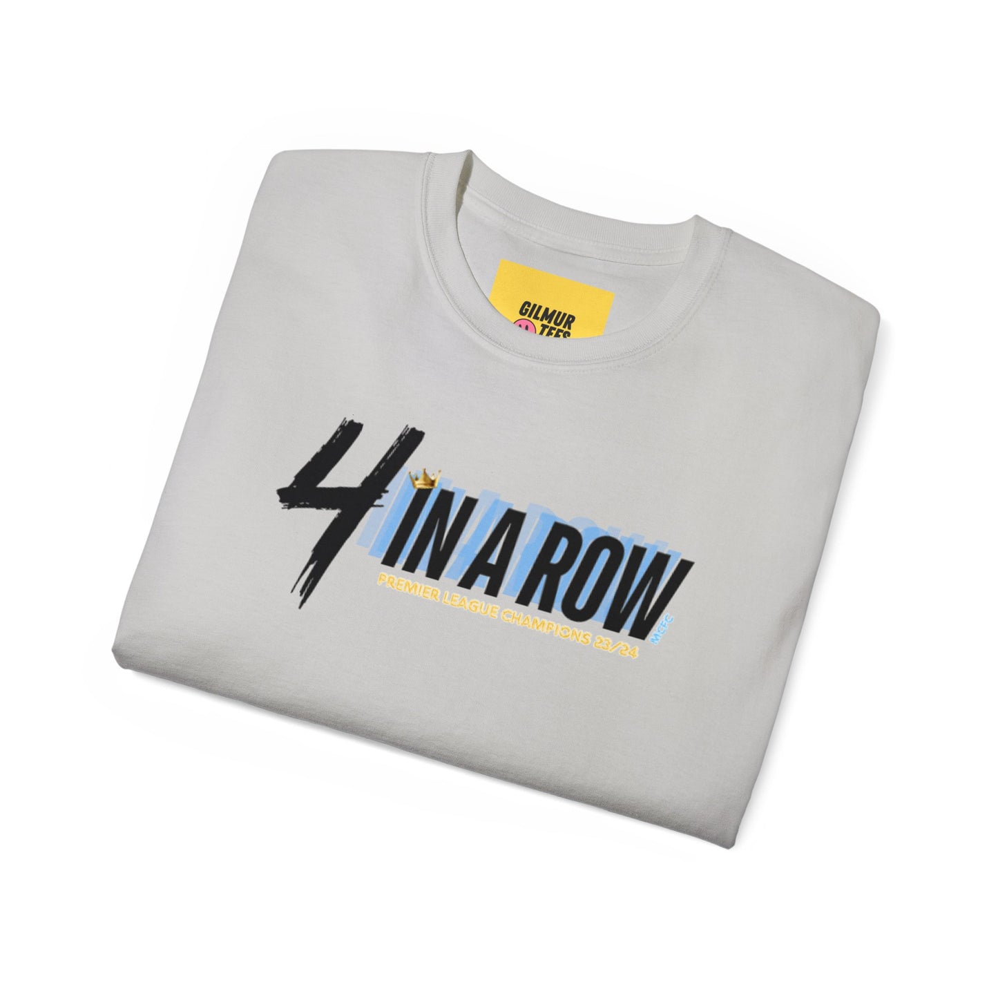 MAN CITY PREMIER LEAGUE WINNERS TEE - 4 IN A ROW