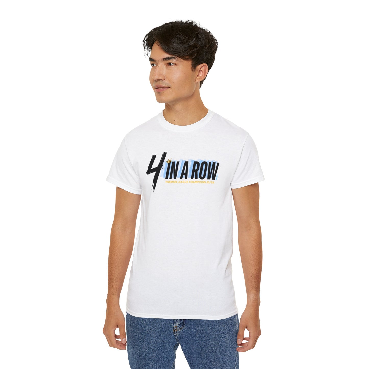 MAN CITY PREMIER LEAGUE WINNERS TEE - 4 IN A ROW