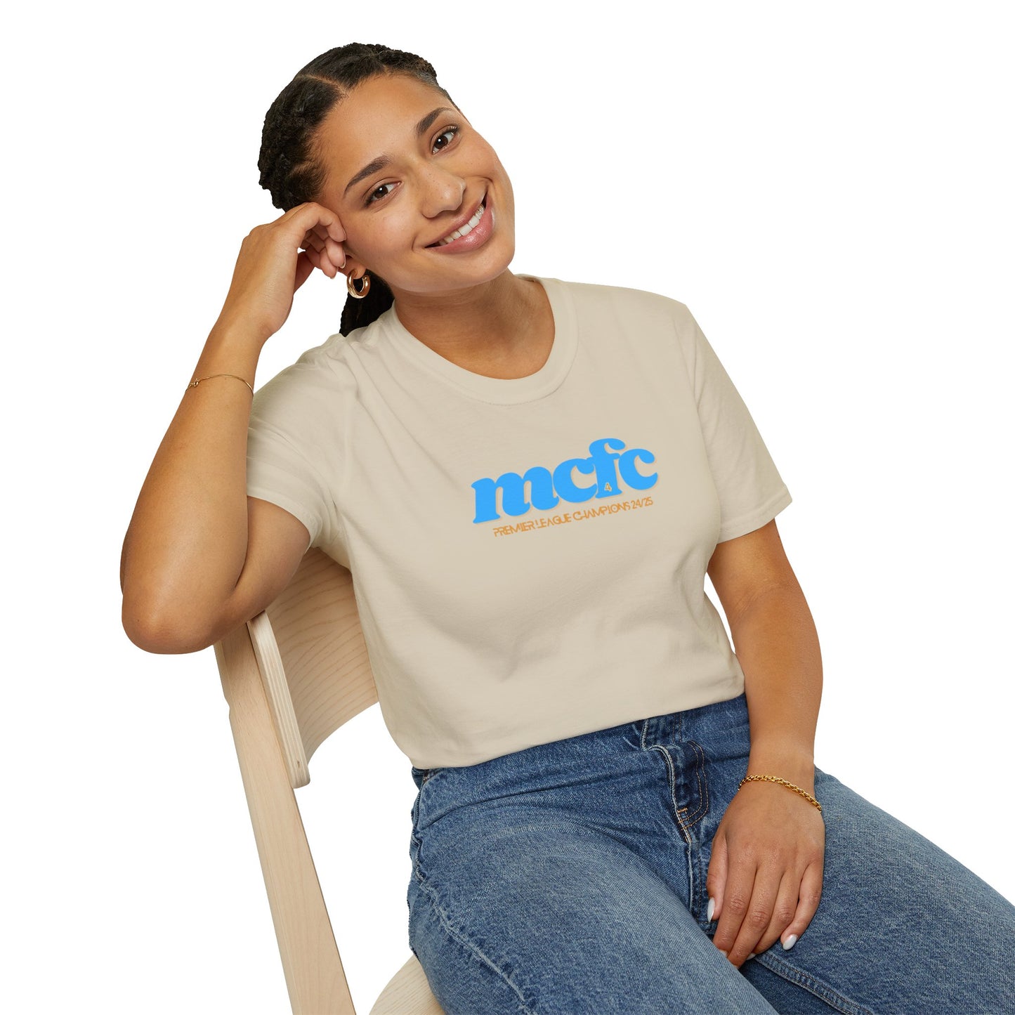 MANCHESTER CITY FC - CHAMPIONS 24/25 TEE - Unisex Softstyle T-Shirt