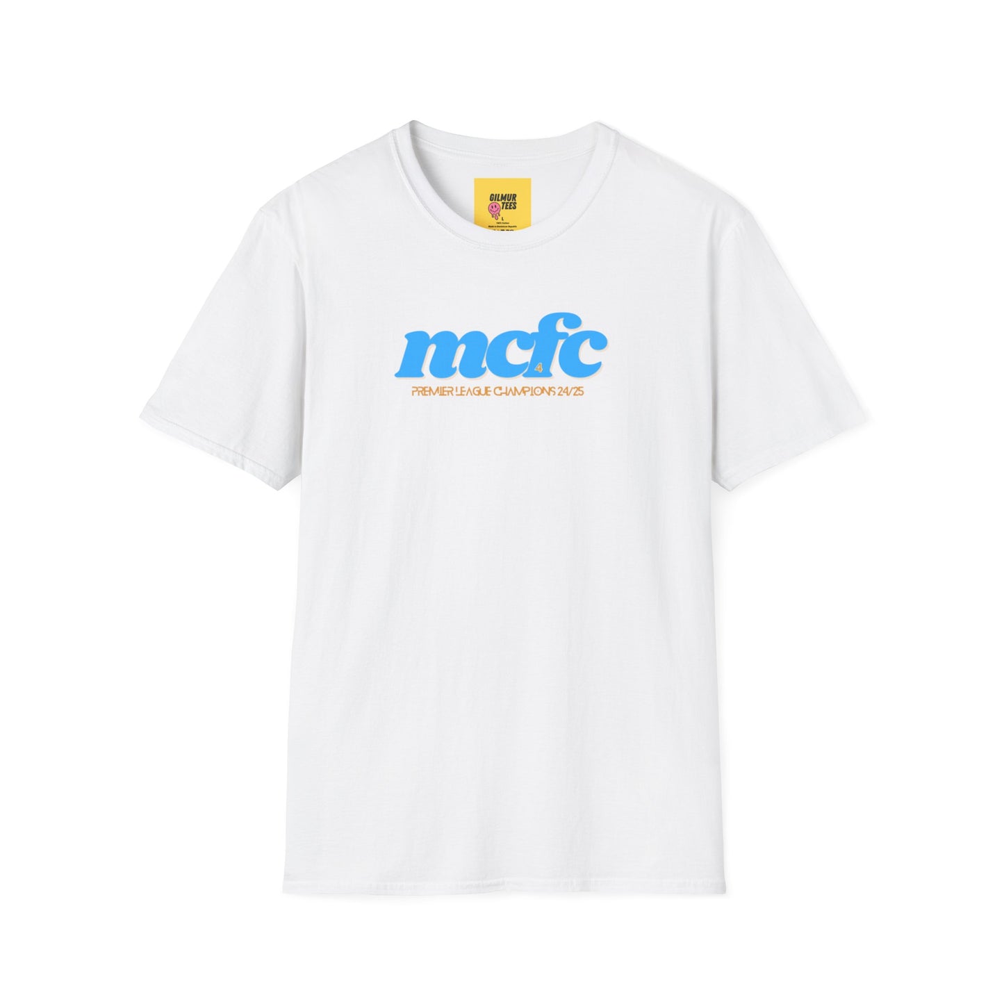 MANCHESTER CITY FC - CHAMPIONS 24/25 TEE - Unisex Softstyle T-Shirt