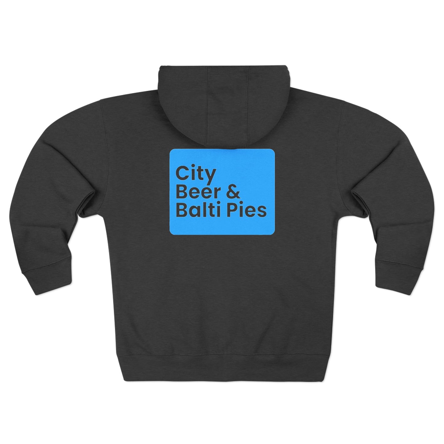 City, Beers & Balti Pies - Zip Hoodie
