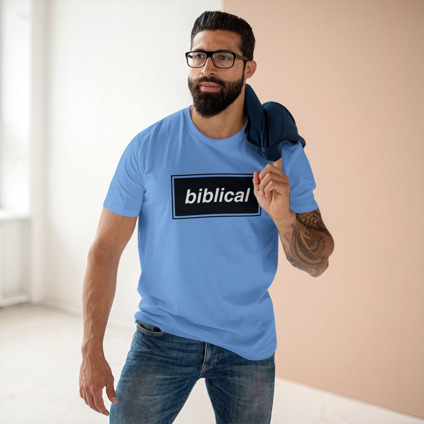 BIBLICAL TEE - BLUE