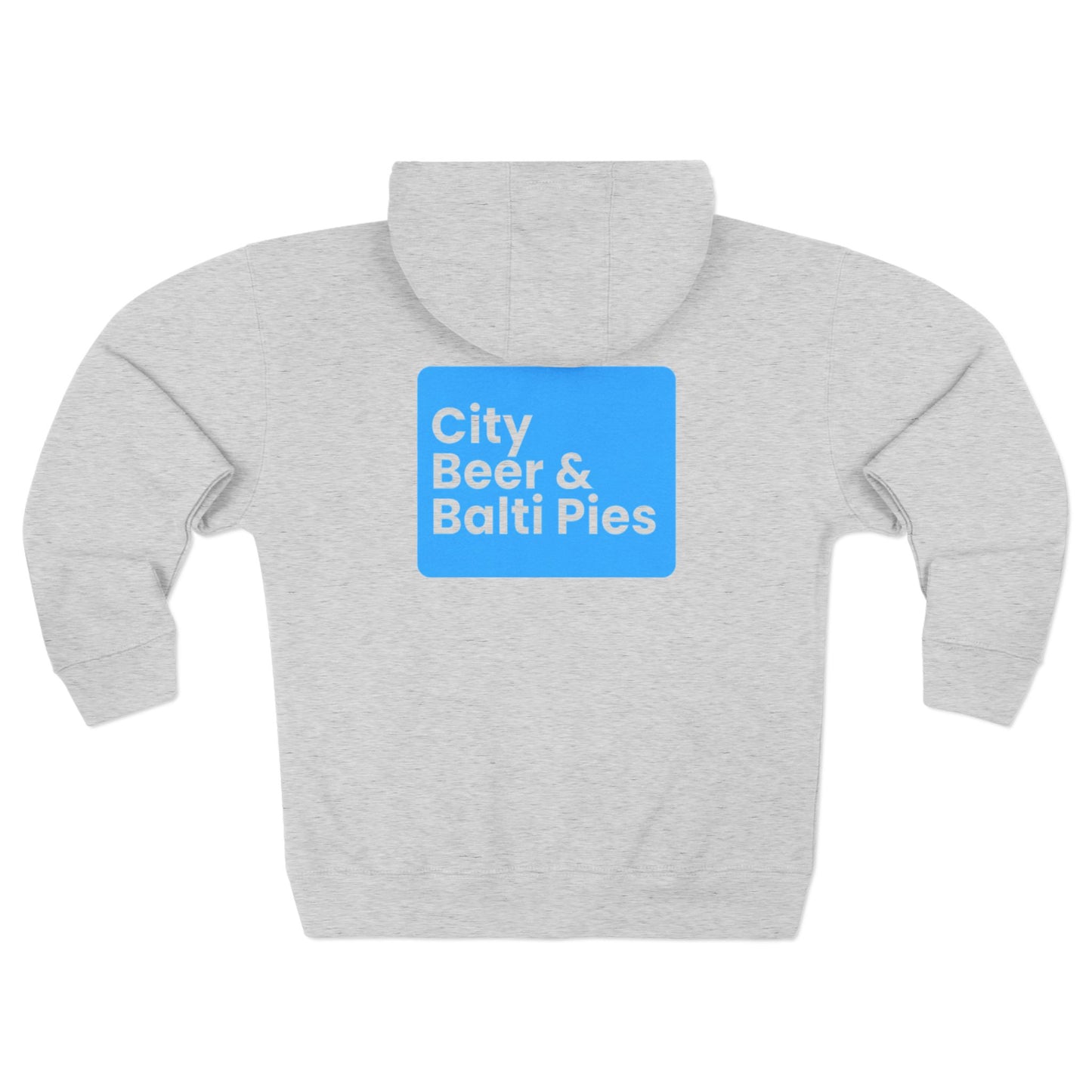 City, Beers & Balti Pies - Zip Hoodie