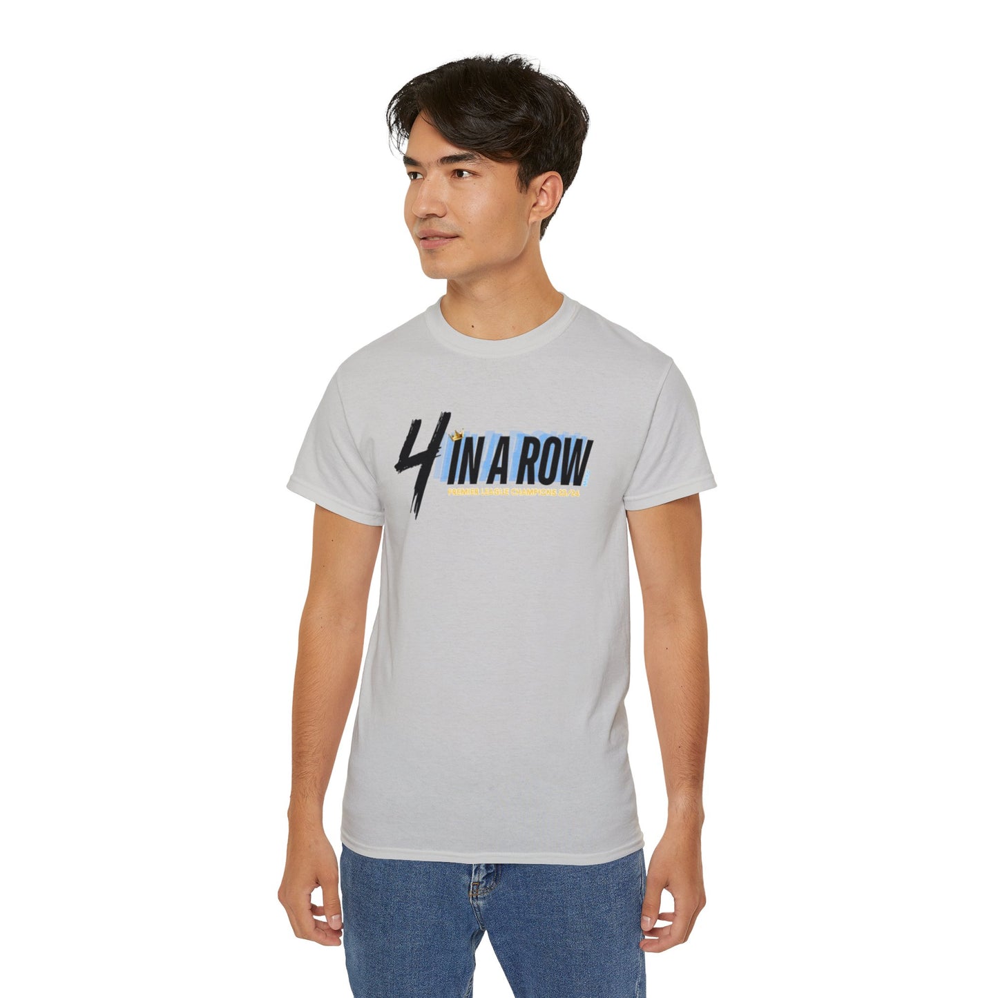 MAN CITY PREMIER LEAGUE WINNERS TEE - 4 IN A ROW